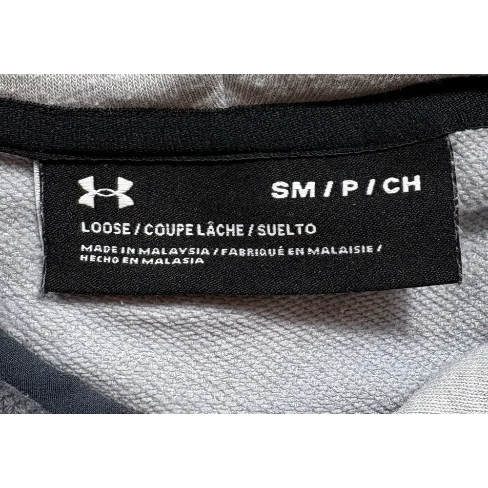 Under Armour Men's Sportstyle Sleeveless Hoodie Size Small Gray Pocket -1836 - Picture 4 of 6